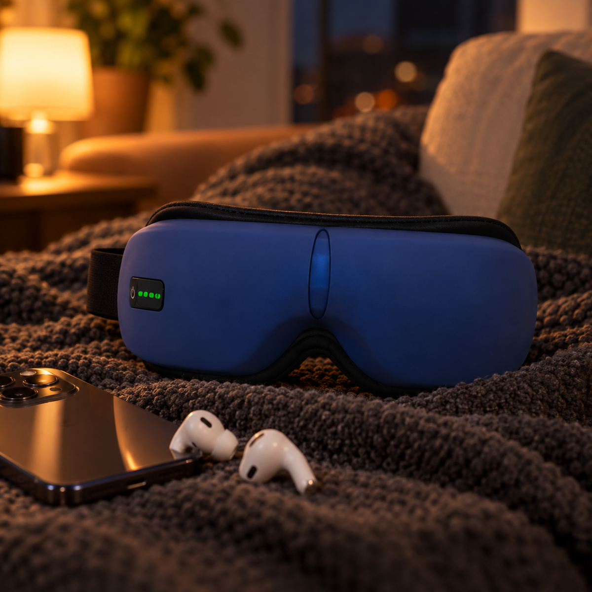 Sereneura Heated Eye Massager – Heat, Air Compression & Bluetooth Music