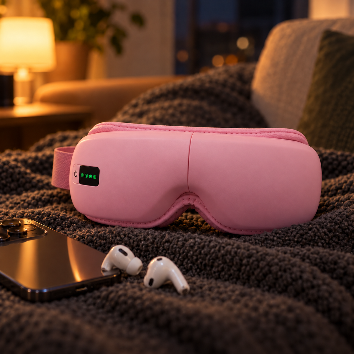 Sereneura Heated Eye Massager – Heat, Air Compression & Bluetooth Music