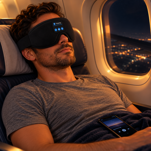 Sereneura Bluetooth Sleep Mask – Blackout & Built-in Headphones